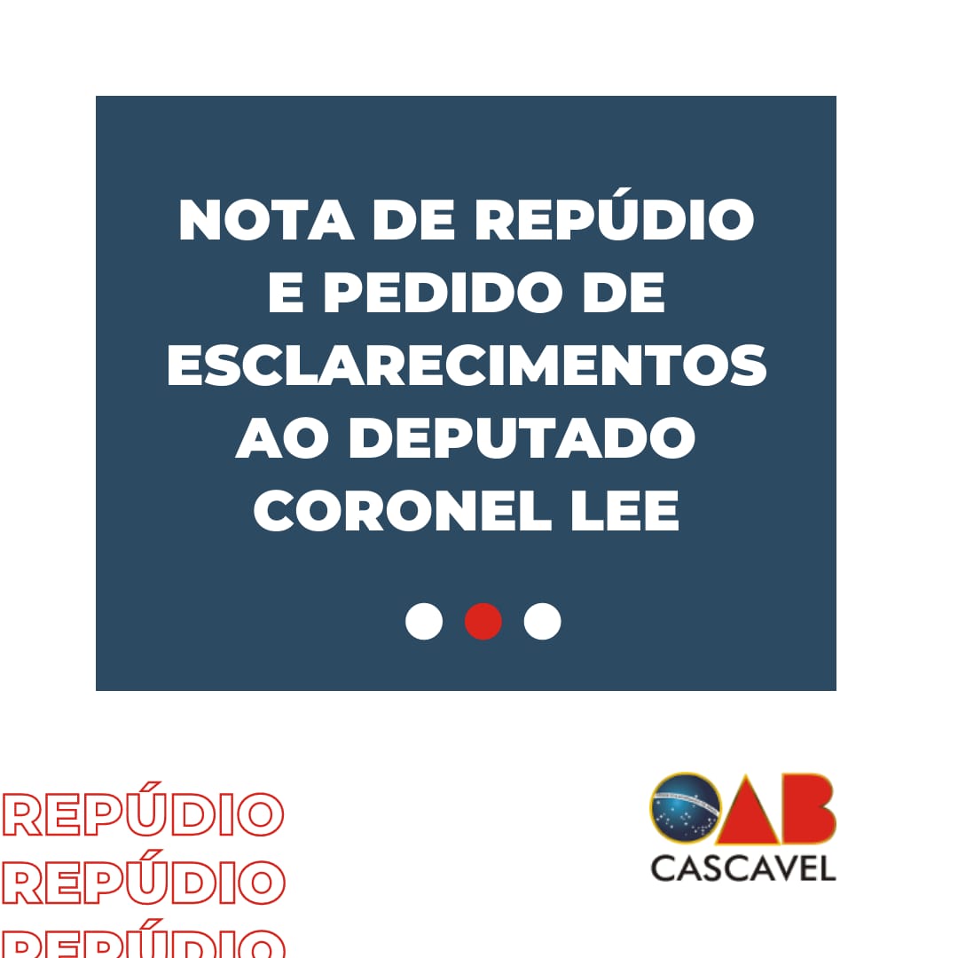 NOTA DE REPÚDIO E PEDIDO DE ESCLARECIMENTOS